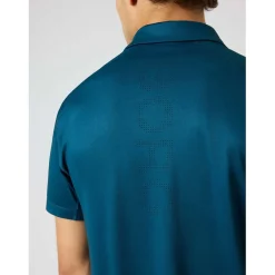 Ace mesh panel polo shirt