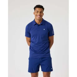 ace mesh panel polo shirt