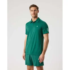 ace mesh panel polo shirt