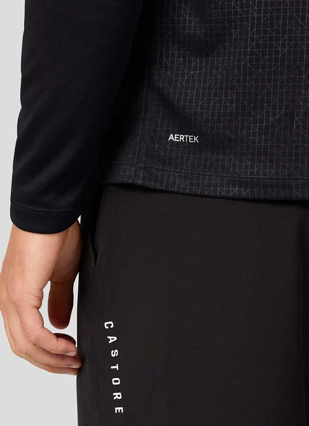 Aop 1/4 Zip Ls Top
