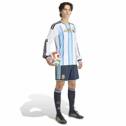 Argentinië 26 Authentiek Thuisshirt met Lange Mouwen