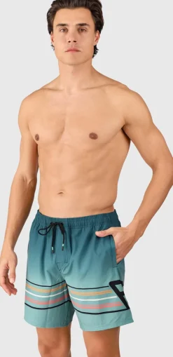 Bru-conic-stripe Men Swim Shor