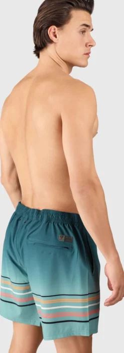 Bru-conic-stripe Men Swim Shor