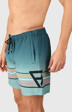 Bru-conic-stripe Men Swim Shor