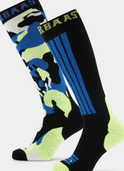Camo 2-pack skisokken
