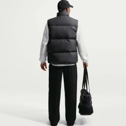 club open-hem fleece broek