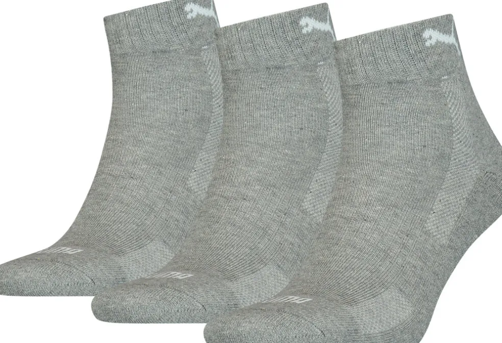 Cushioned 3-pack Quarter sokken