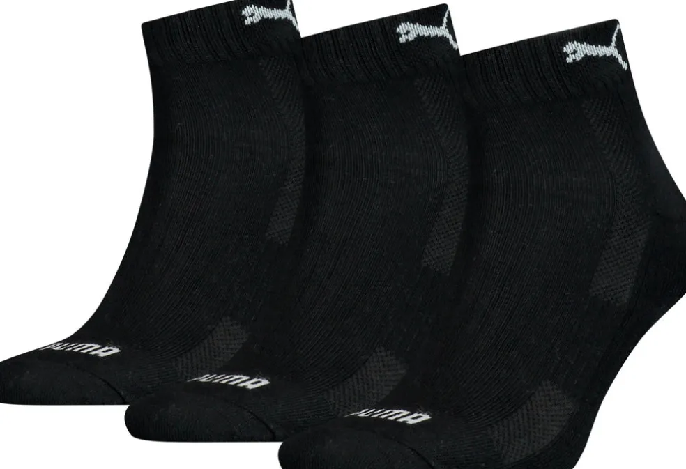 Cushioned 3-pack Quarter sokken