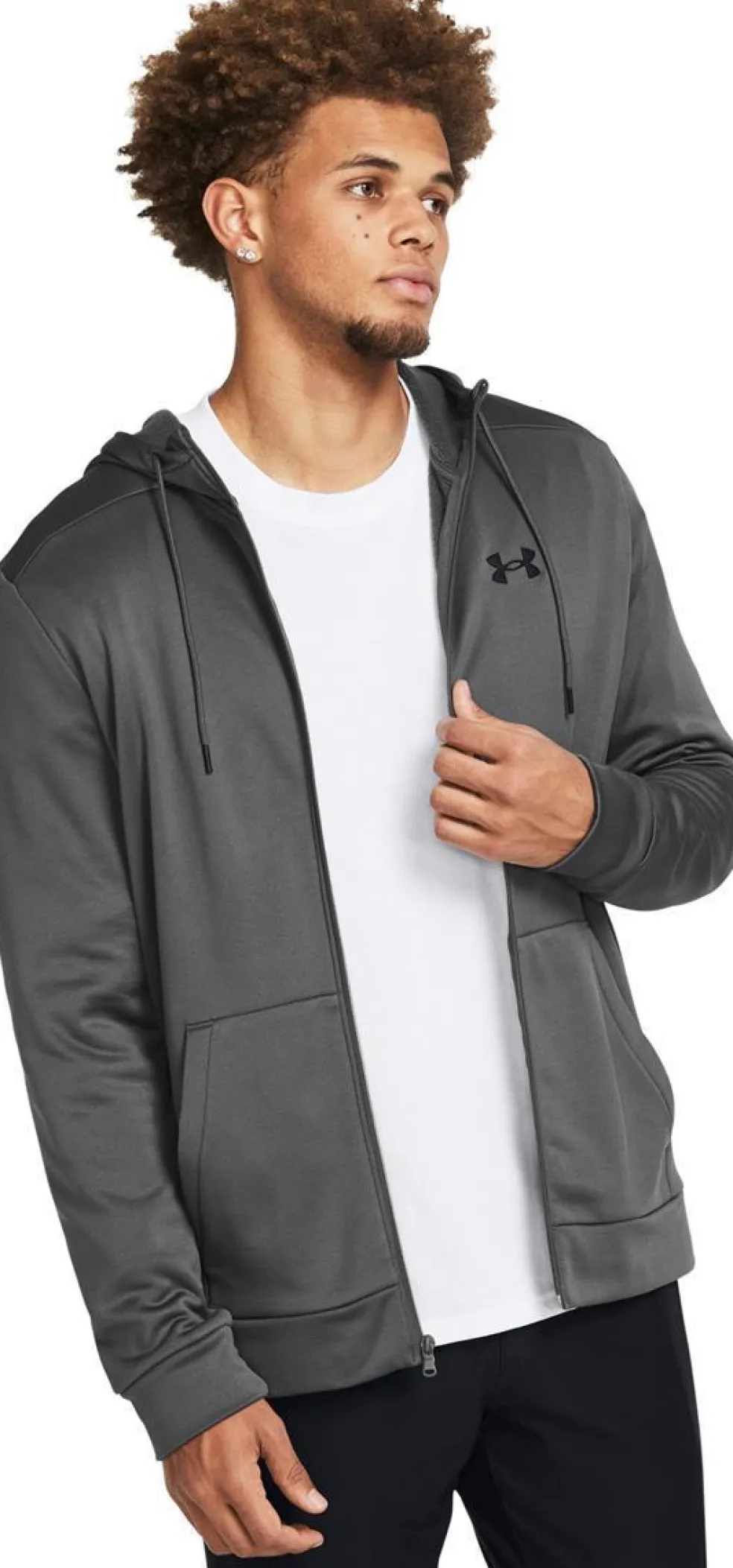 fleece full zip hoodie