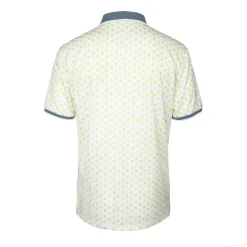 men pique printed polo