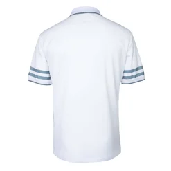 men printed stripe polo