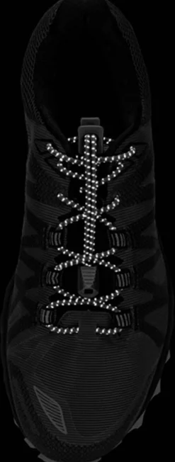run laces reflective black