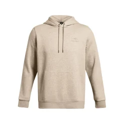 ua essential fleece hoodie-brn